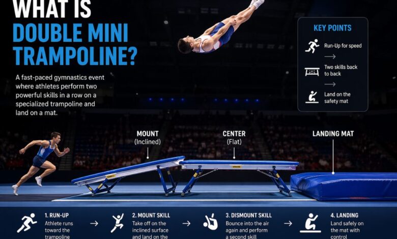 Double Mini Trampoline